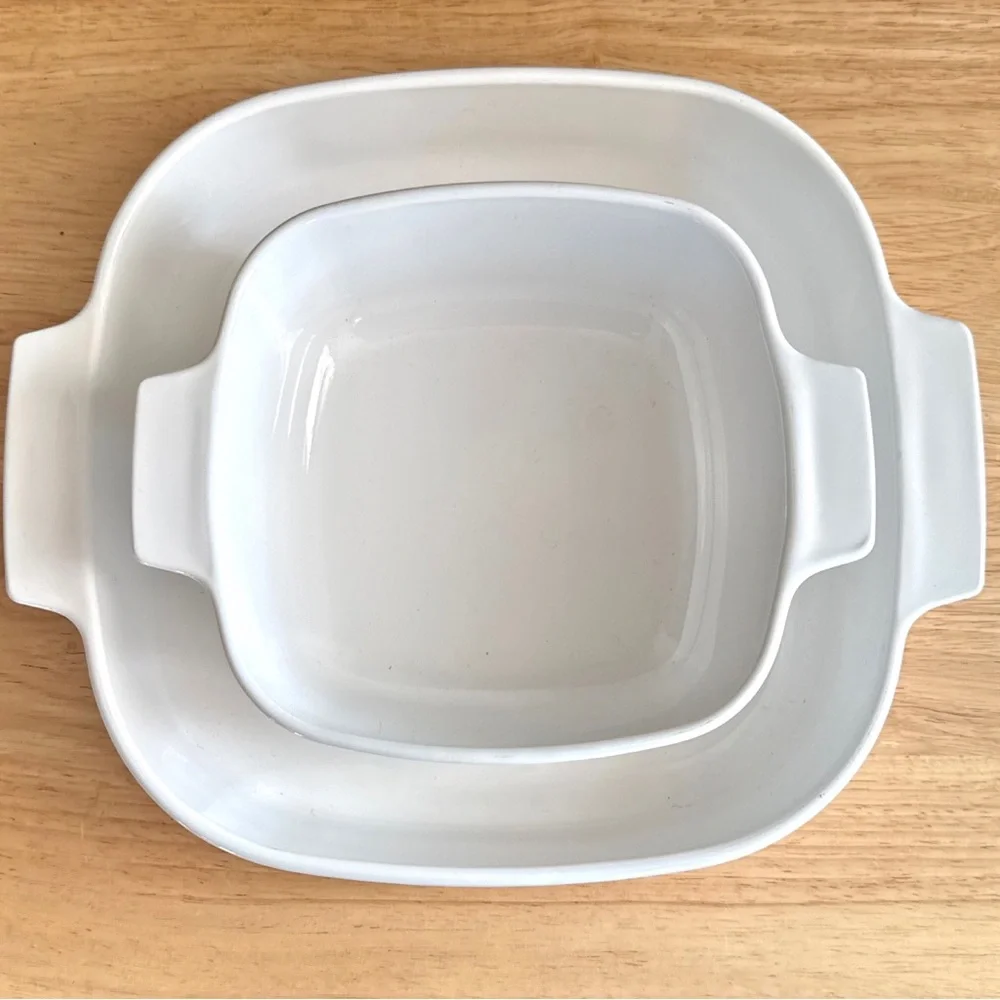 Vintage CorningWare USA Wildflower Orange Poppies A-10-B and A-1 1/2-B NO LIDS